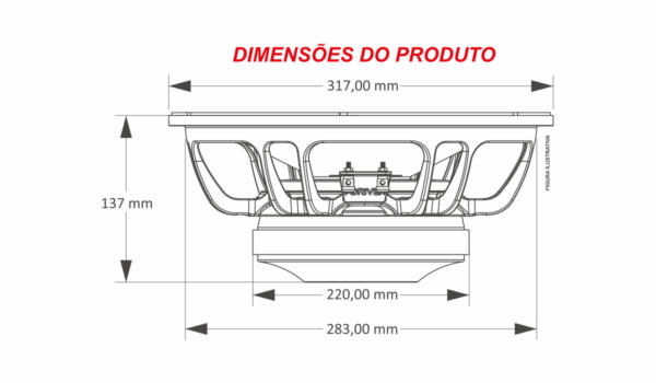 ALTO FALANTE 12 MB 1K8 6 OHMS TARAMPS - Image 7