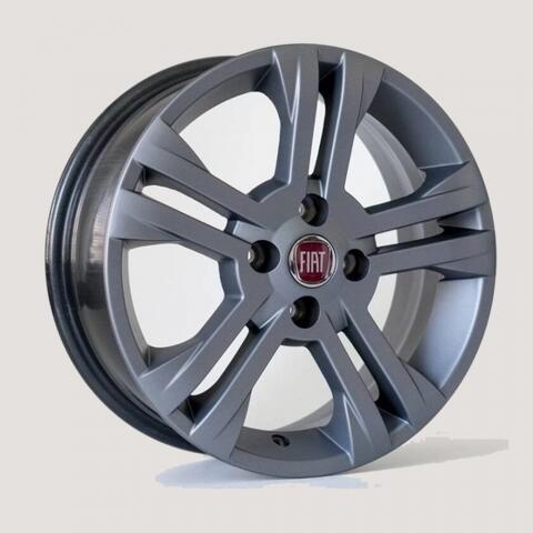 JOGO DE RODAS FIAT NEW PALIO ARO 14 GRAFITE FOSCO