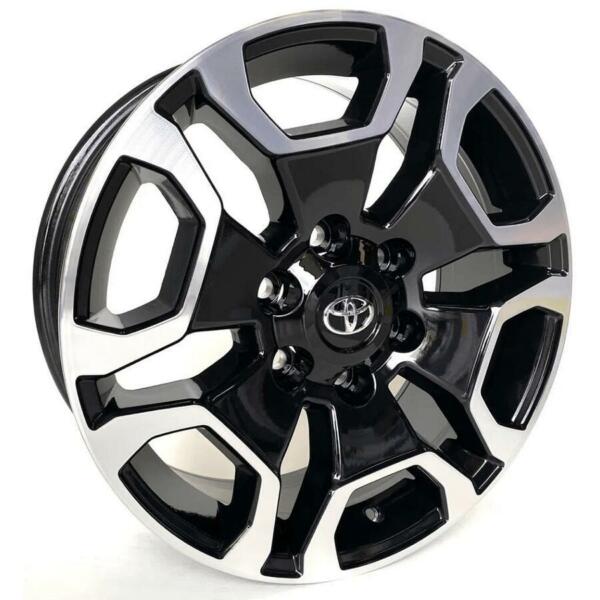 JOGO RODA TOYOTA HILUX SRX ARO 18 - PRETA DIAMANTADA  6X139