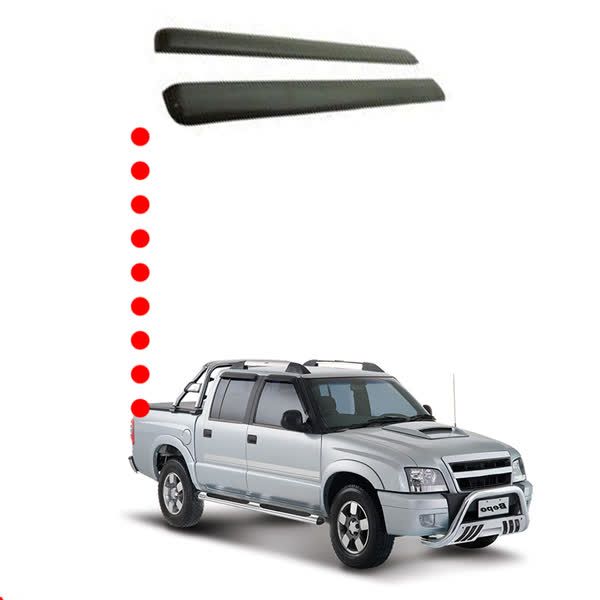 BORDA LATERAL S10 DUPLA 96/2012 RECICLAVEL /PRETO