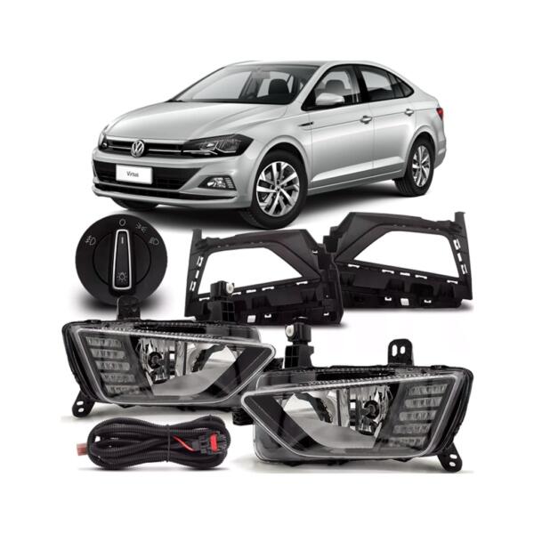 KIT FAROL MILHA POLO/VIRTUS 2017 BOTAO MODELO ORIGINAL - Image 4