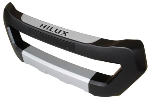 OVERBUMPER HILUX 12/15 PRETO PRATA - Imagem 3