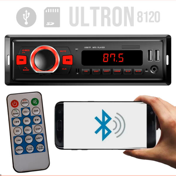 RADIO ULTRON MP3 PLAYER RED 8120 - Imagem 2